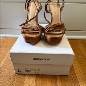 Veronica Beard Brown Platform Heels